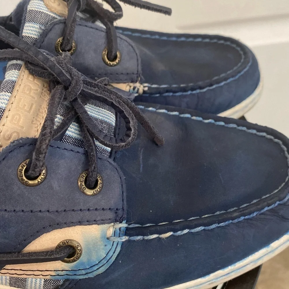 Sperry Womens Bluefish Striped Preppy Boat Shoes